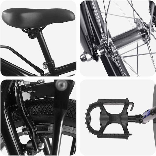 vidaXL 18" Детски Планински Велосипед Черен