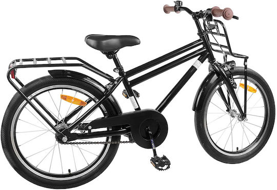 vidaXL 18" Детски Планински Велосипед Черен