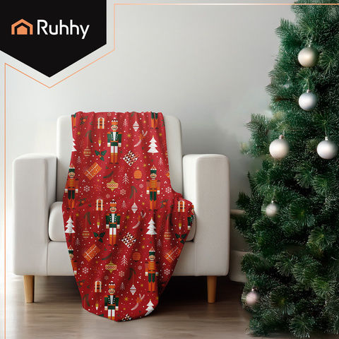 Ruhhy Κουβέρτα Fleece Μονή 150x200εκ. Κόκκινη