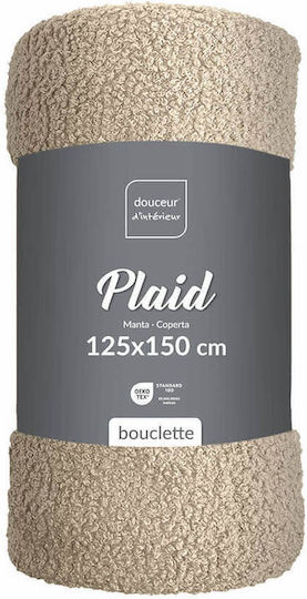 L-c Wooly Decke Fleece Couch 125x150cm Beiges