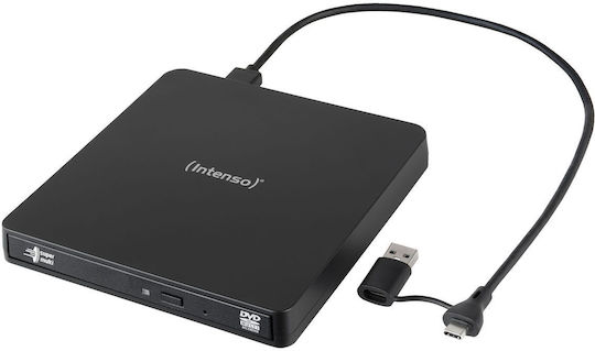 Intenso External Dvdrw 5401400 Eod 400d Slim Usb 3.2 Gen 1×1 Black