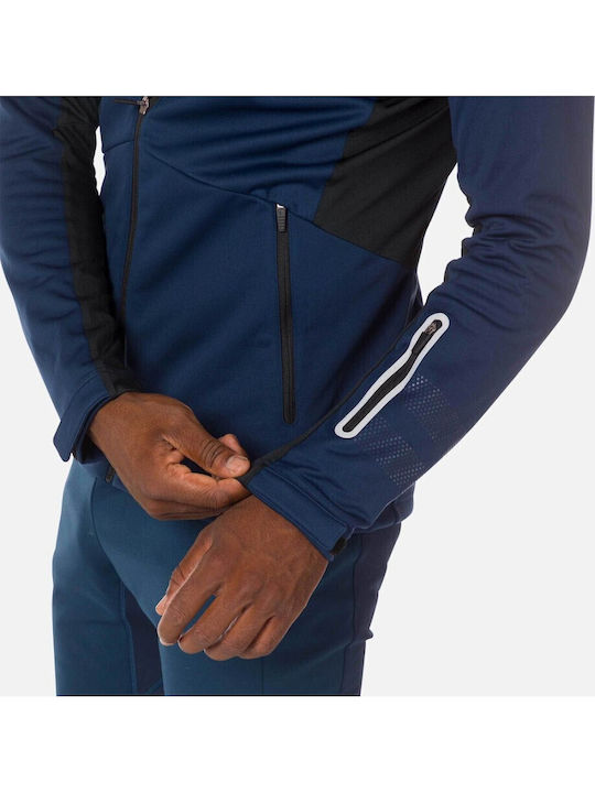 Winter Softshell Waterproof and Windproof Jacket Navy Blue