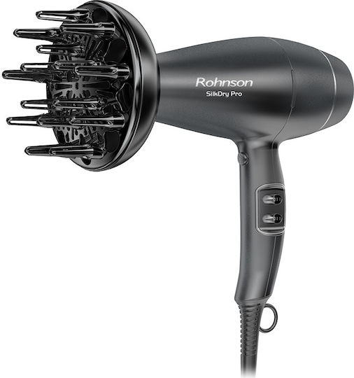 Rohnson Ionischer Haartrockner mit Diffusor 2200W