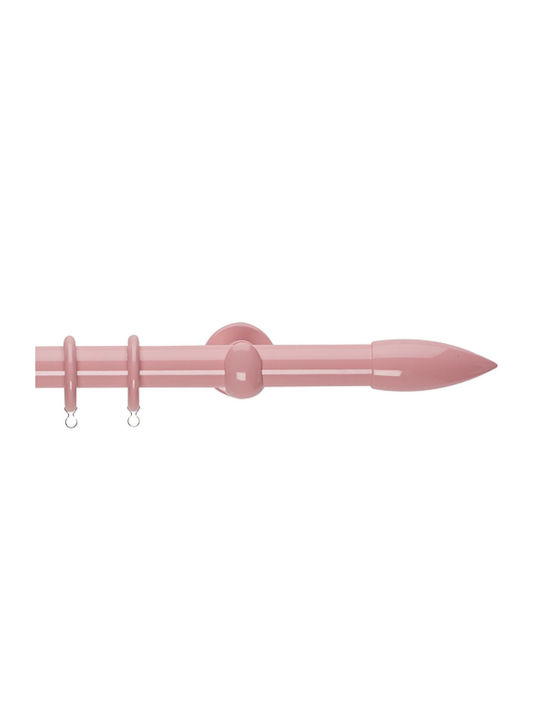 Zogometal Metallic Curtain Pole Double with Rail Φ25mm 160cm Pink