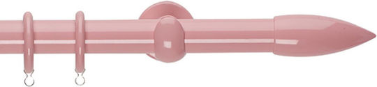 Zogometal Metallic Curtain Pole Double with Rail Φ25mm 160cm Pink