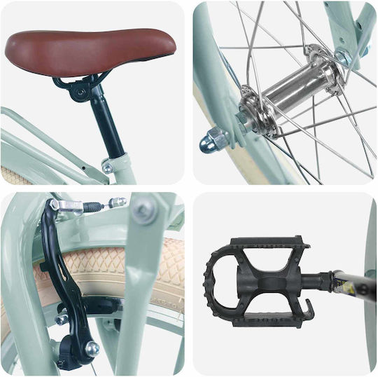 vidaXL 18" Kinderfahrrad Mountainbike Grün