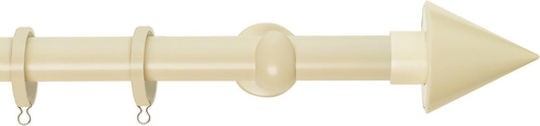 Zogometal Metallic Curtain Pole Color More Double with Rail Φ25mm 240cm Light Blue
