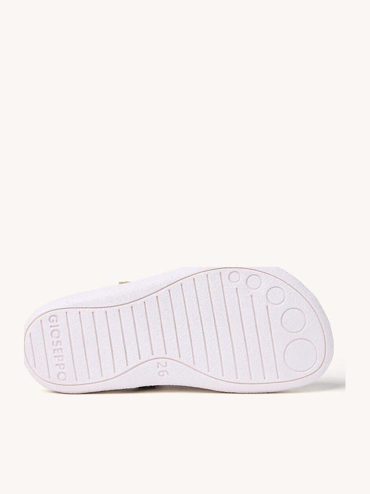 Kinder Pumps & Ballerinas mit Bügel- und Schleifenverschluss Leder Weiß