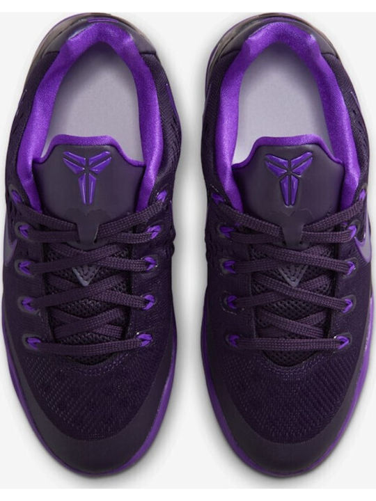 Kobe 9 Em Kids Sports Basketball Shoes with Laces Purple