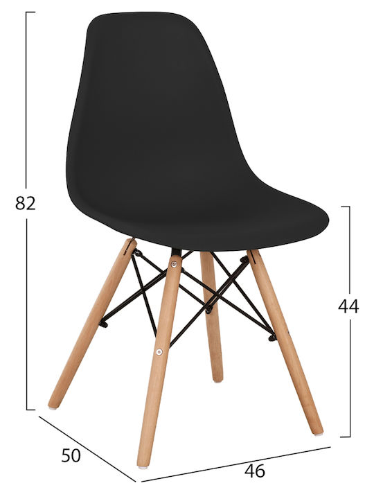 Τραπέζι Κουζίνας Rollo με 2 Καρέκλες 50x46εκ.