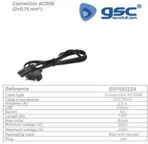 GSC Game World - Cable 1.5m Μαύρο