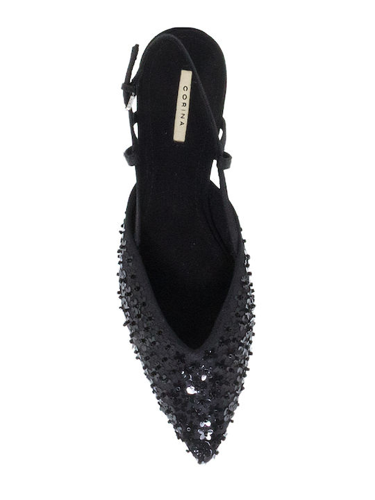 Γυναικείες Μπαλαρίνες Slingback Μαύρες