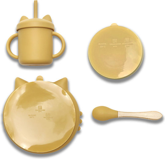 Lorelli Feeding Set Silicone Beige 4pcs