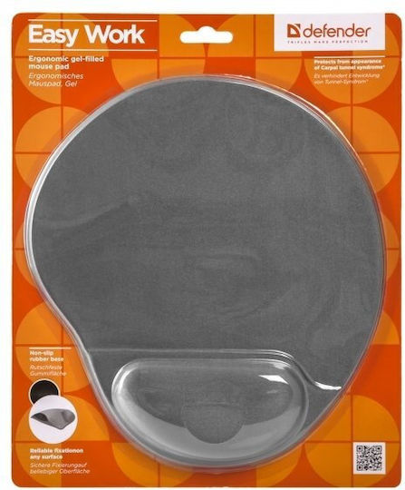 Defender Easy Work Mouse Pad (260mm) With Gray Wrist Support 50915