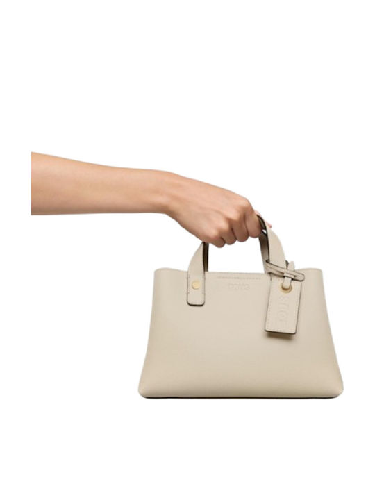 City Leather Women's Shoulder Bag Beige