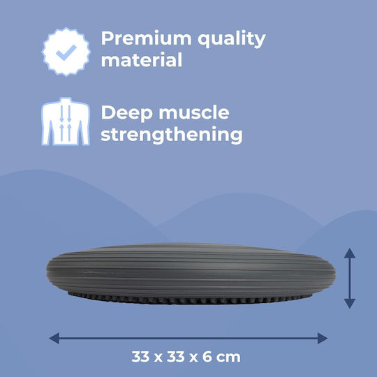 Everest Fitness Pernă De Echilibru Gri Cu Diametru 33cm