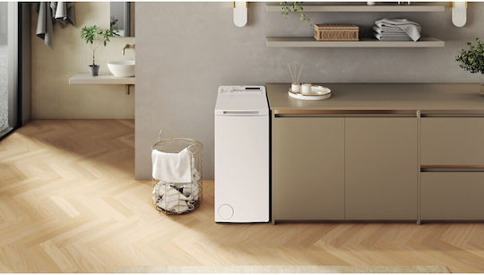Whirlpool Πλυντήριο Ρούχων Άνω Φόρτωσης 5.5kg 1100 Στροφών 6th Sense TDLR 55140S EU