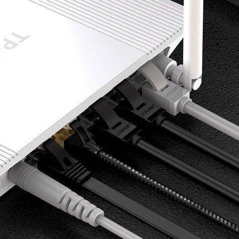 Ugreen Flat U/UTP Cat.6 (Gigabit) Network Cable Ethernet 1m Black