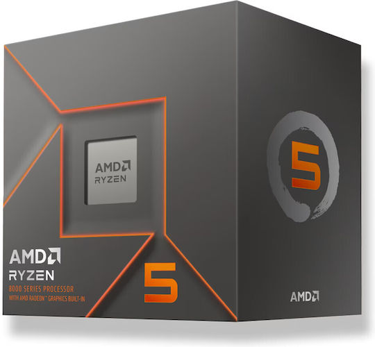 AMD Ryzen 5 8500G 3.5GHz Επεξεργαστής 6 Πυρήνων για Socket AM5 σε Κουτί με Ψύκτρα