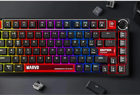 Marvo Titan Gaming Μηχανικό Πληκτρολόγιο Tenkeyless με RGB φωτισμό (Αγγλικό US)