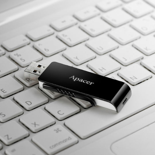Apacer AH350 64GB USB 3.0 Stick Μαύρο