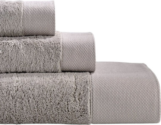 Down Town Home Πετσέτα Χεριών New Rosa Linen Βάρους 600gr/m²