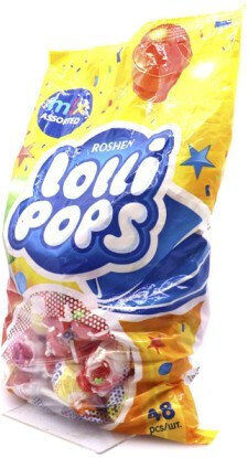 Roshen Γλειφιτζούρι με Γεύση Cocktail Fruit Mix 920gr
