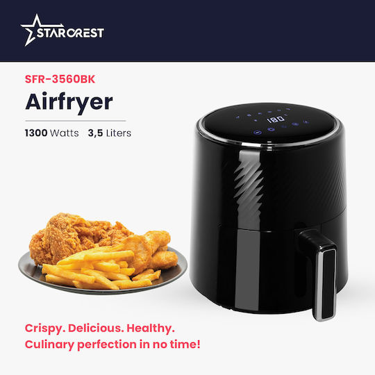 Starcrest Air Fryer 3.5lt Μαύρο SFR-3560BK