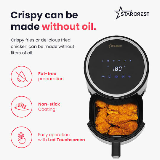 Starcrest Air Fryer 3.5lt Μαύρο SFR-3560BK
