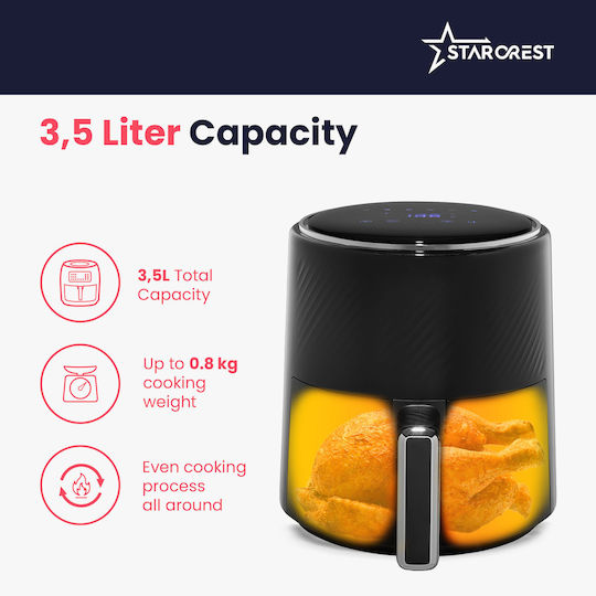 Starcrest Air Fryer 3.5lt Μαύρο SFR-3560BK