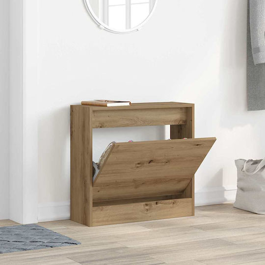 Wooden Shoe Organizer Brown 60x21x57cm