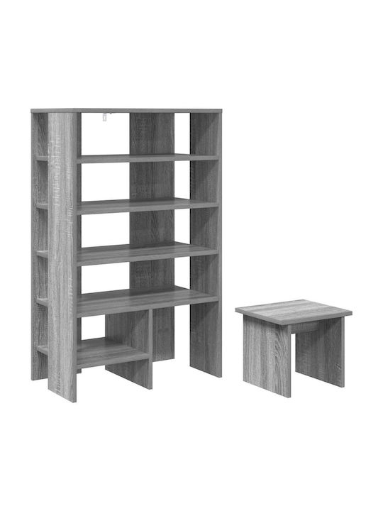 Дървен Обувна рафт 62x35x100см