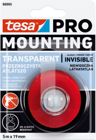 Tesa Selbstklebend Doppelseitiges Klebeband Transparent 19mmx5m 1Stück Tesa Selbstklebend Doppelseitiges Klebeband Transparent 19mmx5m 1Stück