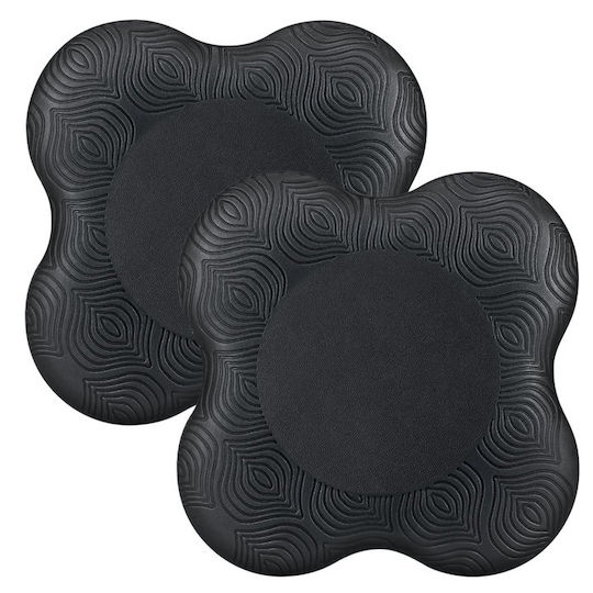 Set 2 Perne De Exerciții Pilates Yoga Zola Protecție Articulară Poliuretan Antiderapant 20x2 Cm Gri Închis
