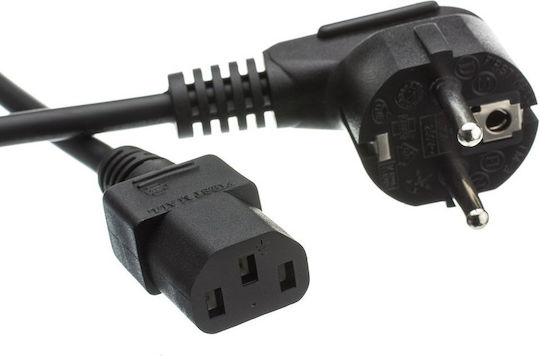 Powertech Schuko - IEC C13 Cable 1.5m Μαύρο CAB-P020