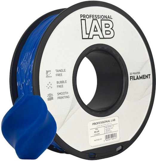 Filament TPU Pentru Imprimantă 3D Profesional Lab 1 Kg 1.75 Mm Duritate 95A Flexibil Albastru Închis
