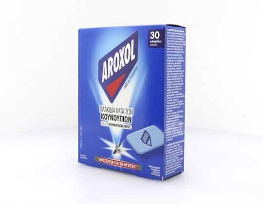 Aroxol Insektenabwehrtabletten für Mücken 30 Registerkarten 1cm