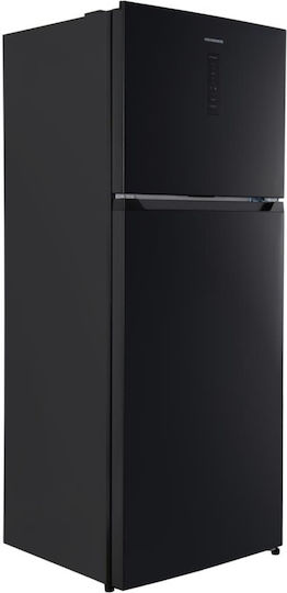 Heinner Double Door Refrigerator 415lt NoFrost H178xW70xD68cm Gray HF-HM415NFDXE++