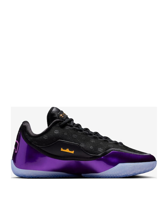 LeBron 23 "The Chosen One and The One Who Chose" Low Basketball Shoes Black / Metallic Gold / Vivid Purple