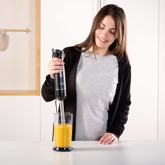 Black & Decker Handmixer mit Inox-Stab 800W Schwarze