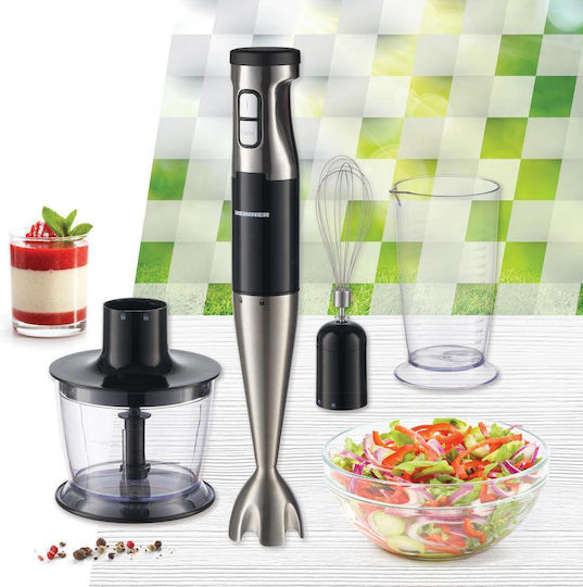 Heinner Handmixer mit Inox-Stab 1000W Schwarze