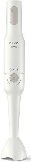 Philips Daily Collection ProMix Hand Blender With Plastic Rod 650W White