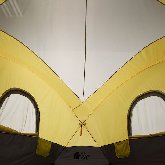 The North Face Universal Wawona Cort De Camping Igloo Galben Cu Dublu Material 3 Anotimpuri Pentru 3 Persoane 231x122x185cm