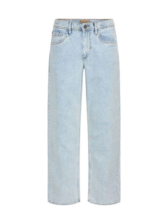 Men's Jeans Pants with Loose Straight Fit Lt Blue