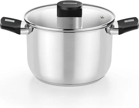 Monix Βαθιά Ανοξείδωτη Κατσαρόλα 6.4lt / 24cm