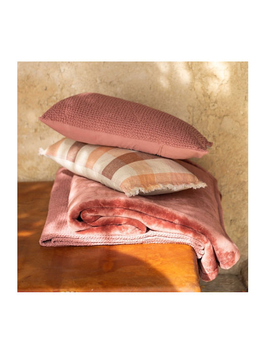 Vivaraise Michka Ριχτάρι Πολυθρόνας Δύο 'Οψεων Sherpa 130x160εκ. Terracotta 2508109005