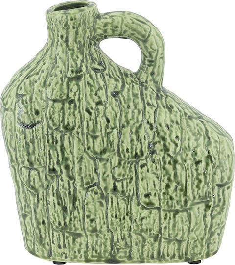 Artekko Decorative Ceramic Vase Bliss Green 20.5x8xH21cm