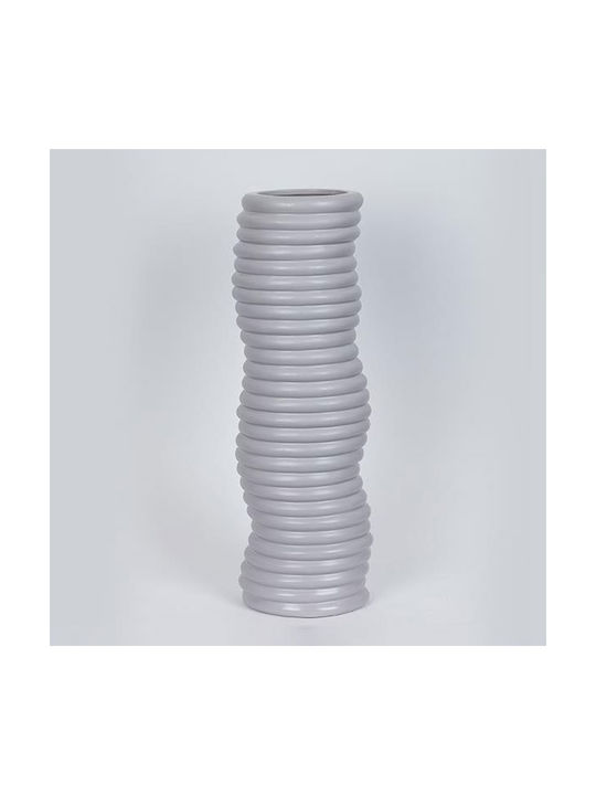 Decorative Vase Gray 15.4x12.2x45.5cm