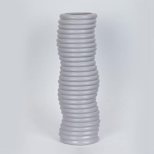 Decorative Vase Gray 15.4x12.2x45.5cm