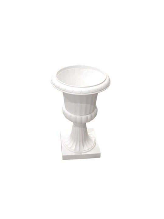 Paper Pack Διακοσμητικό Βάζο Πλαστικό Λευκό 35xΥ58cm